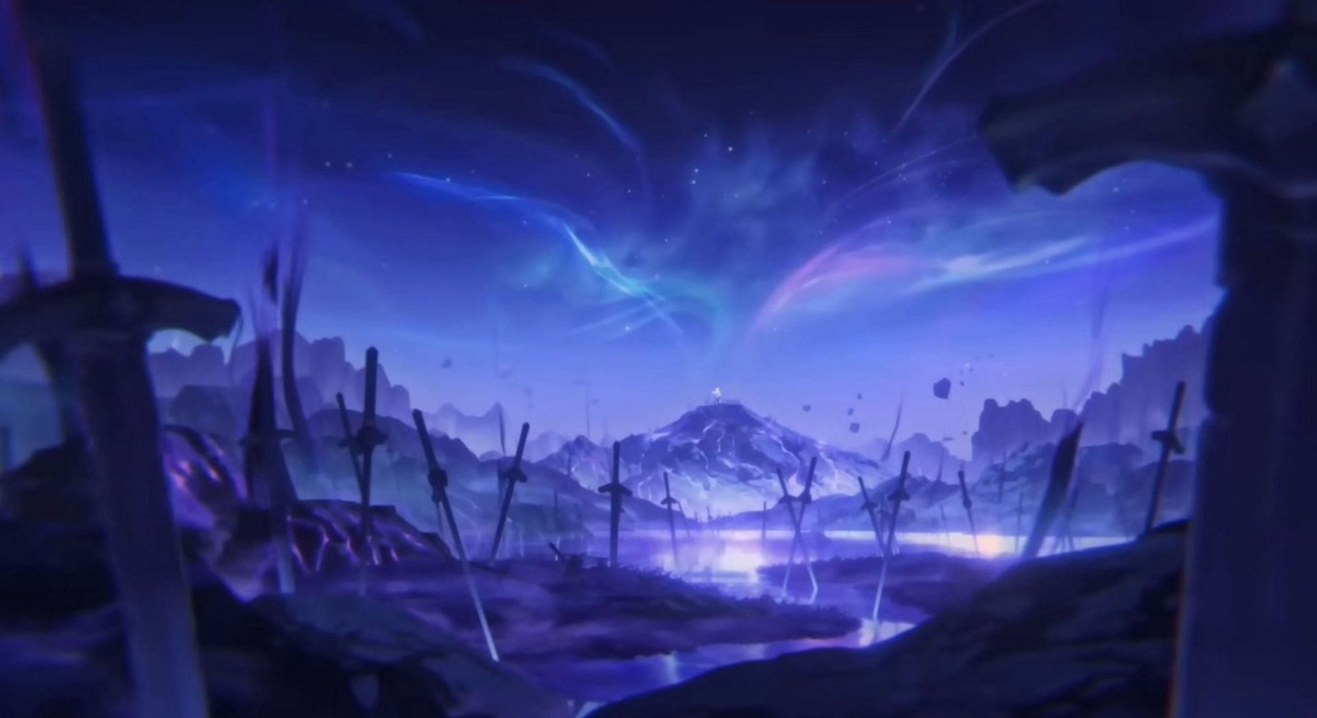 Graveyard of Dull Blade swords (Image via HoYoverse)